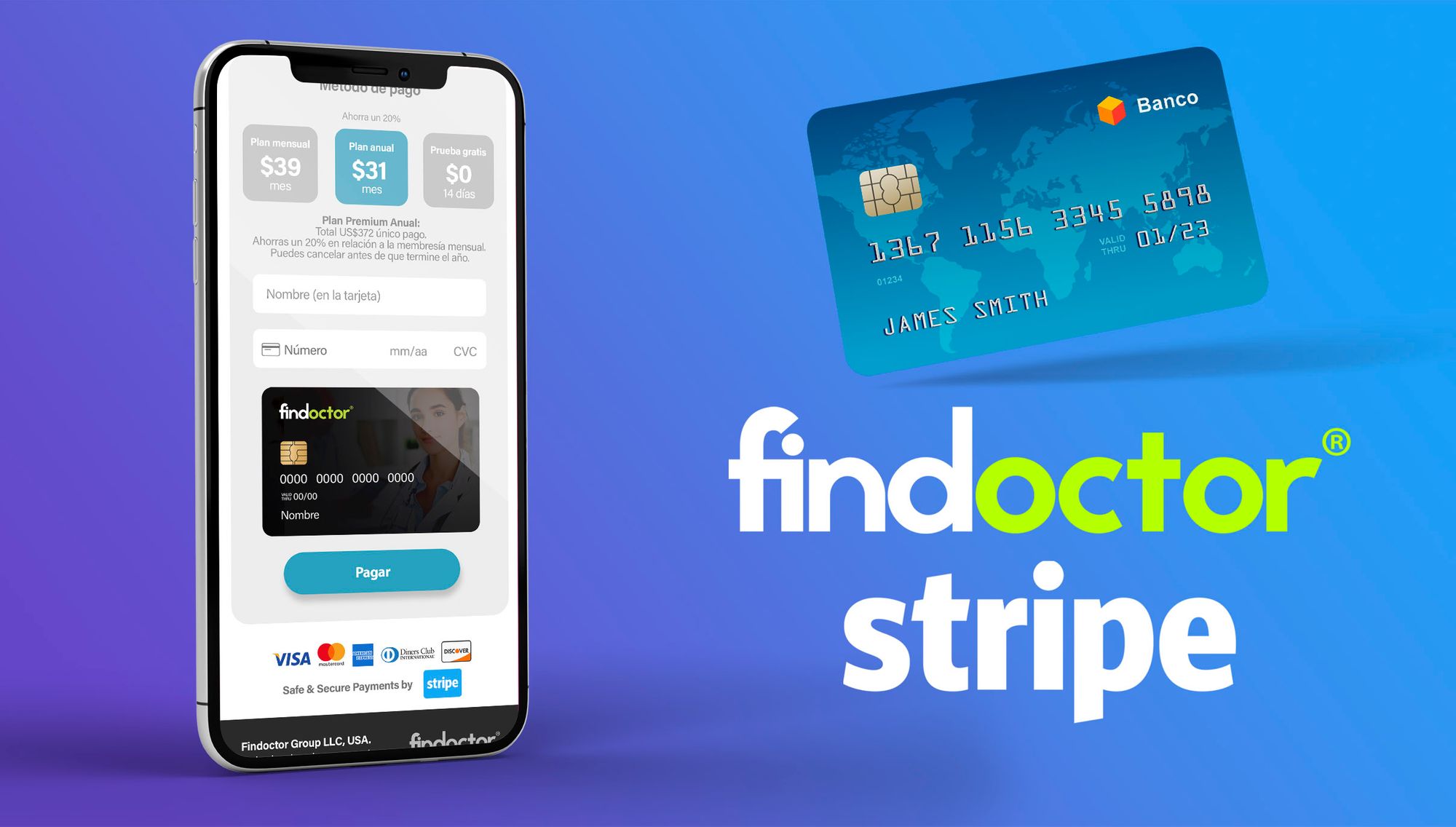 Findoctor se une a "Stripe" para ofrecer suscripciones de paga online